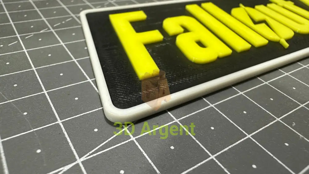 Fallout 4 Logo - 3D Printed Sign Collectables:Science Fiction Collectables:Other Science Fiction Items