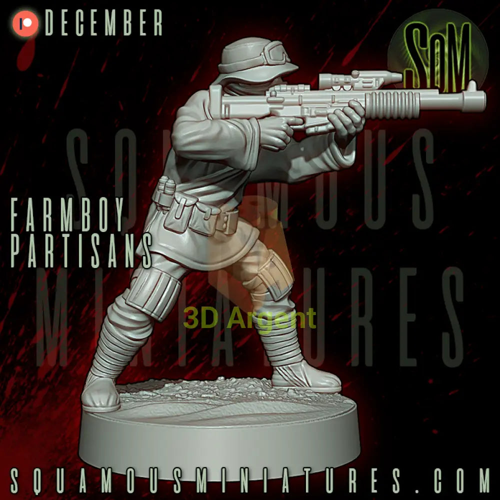 Farmboy Partisans Star Wars Legion compatible 3D Resin Miniatures Squamous Toys & Games:Wargames & Role-Playing:Star