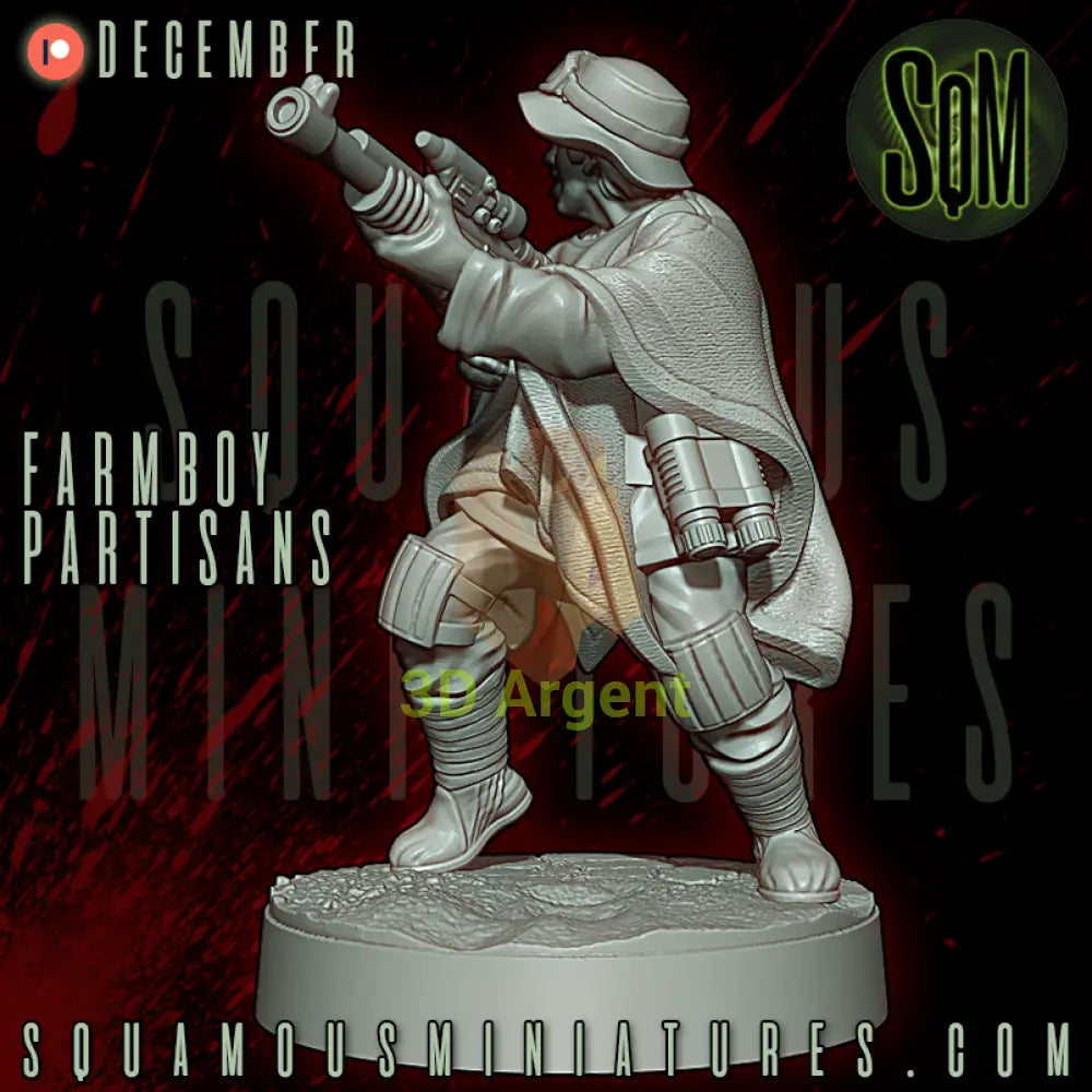 Farmboy Partisans Star Wars Legion compatible 3D Resin Miniatures Squamous Toys & Games:Wargames & Role-Playing:Star