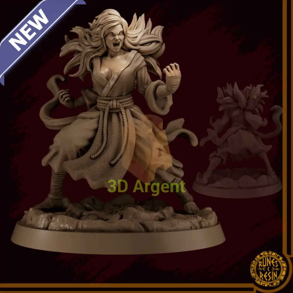 Fei Ling - Monastery of Misguided Discipline - Runes & Resin 75mm Miniature - Toys & Games:Wargames &