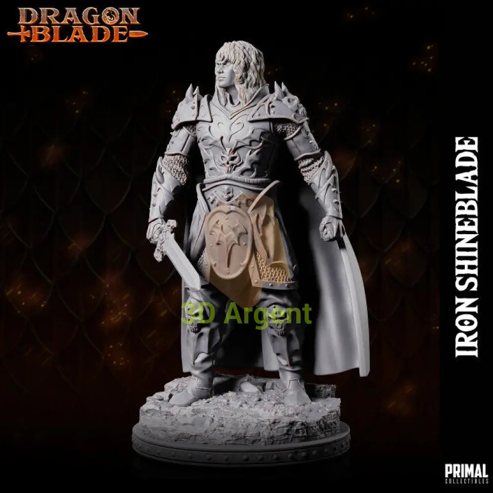 Fighter - Iron Shineblade - Fantasy compatible D&D DragonLance Miniatures Primal Toys & Games:Wargames &