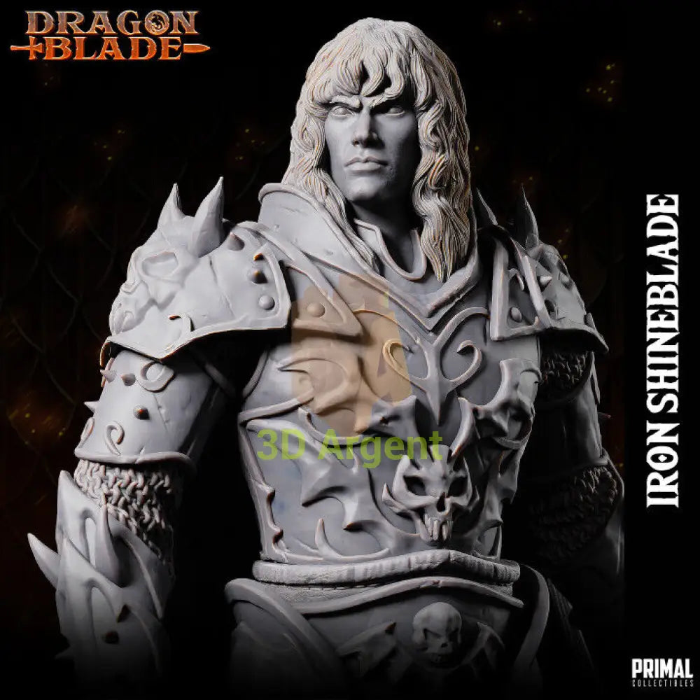 Fighter - Iron Shineblade - Fantasy compatible D&D DragonLance Miniatures Primal Toys & Games:Wargames &