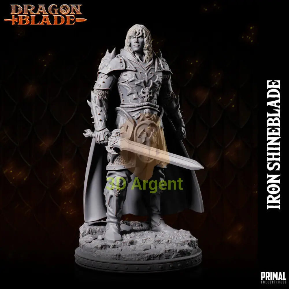 Fighter - Iron Shineblade - Fantasy compatible D&D DragonLance Miniatures Primal Toys & Games:Wargames &