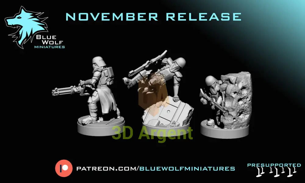 Galactic Marines- Star Wars Legion 3D Printed Resin BlueWolf Miniatures Toys & Games:Wargames & Role-Playing:Star Wars