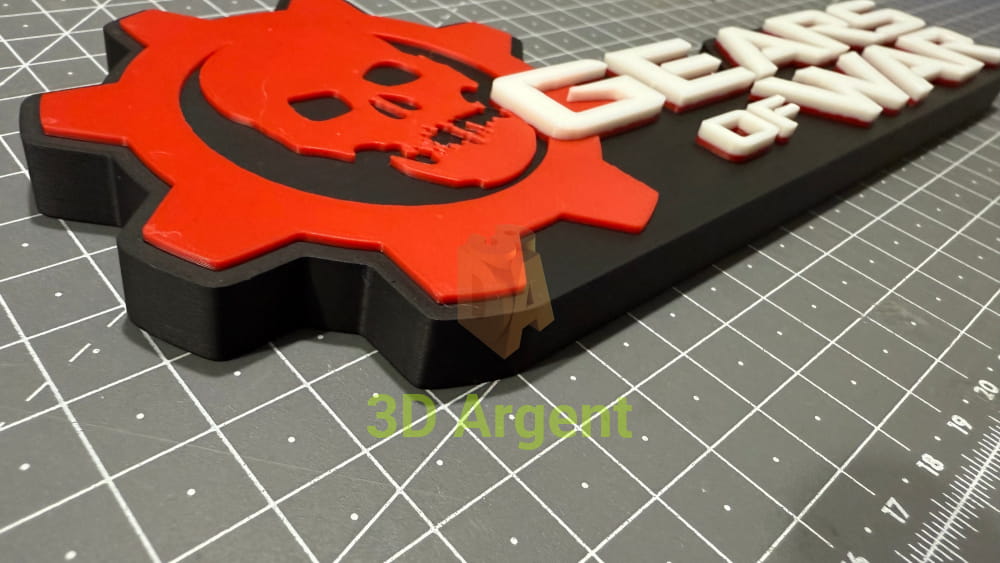 Gears of War Game - 3D Printed Sign Stand Collectables:Science Fiction Collectables:Other Science Fiction Items