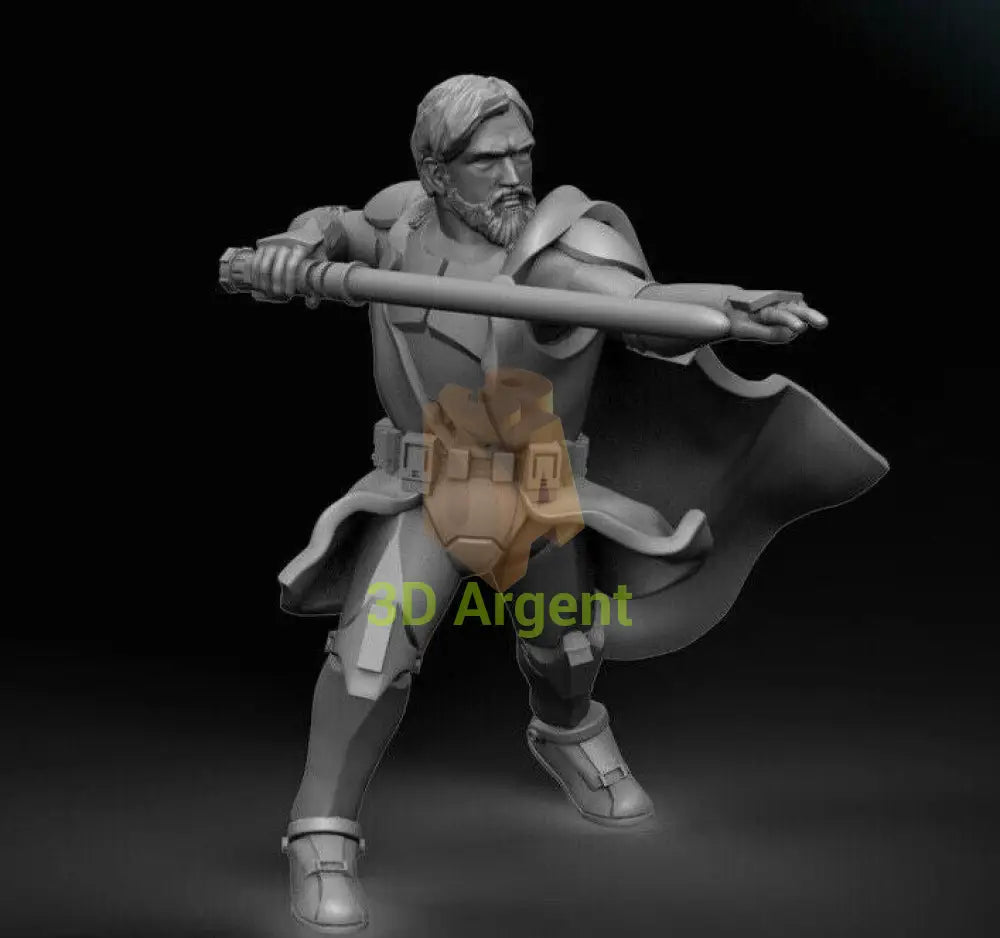 General Obi Wan Kenobi - Star Wars Legion 3D Printed Resin BlueWolf Miniatures Toys & Games:Wargames &