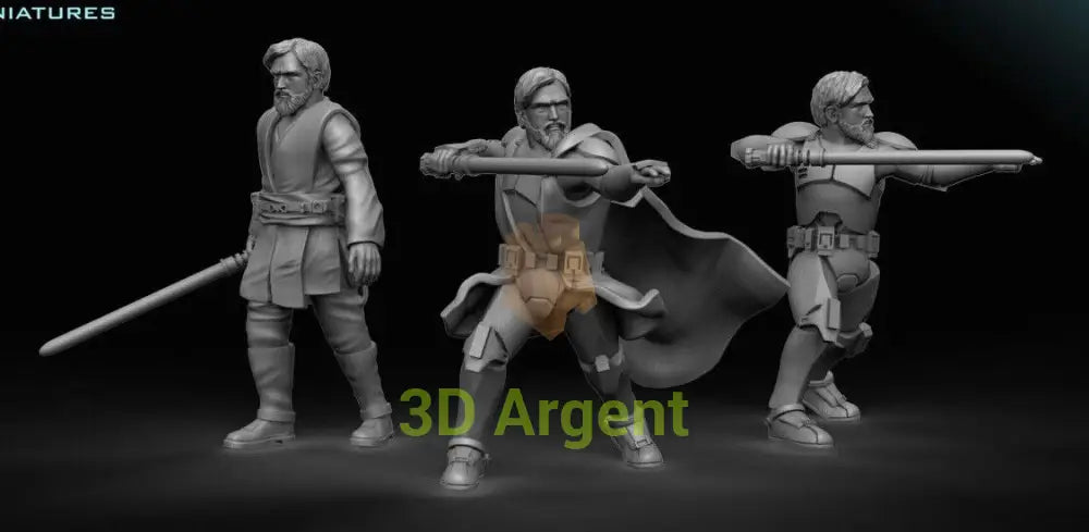 General Obi Wan Kenobi - Star Wars Legion 3D Printed Resin BlueWolf Miniatures Toys & Games:Wargames &
