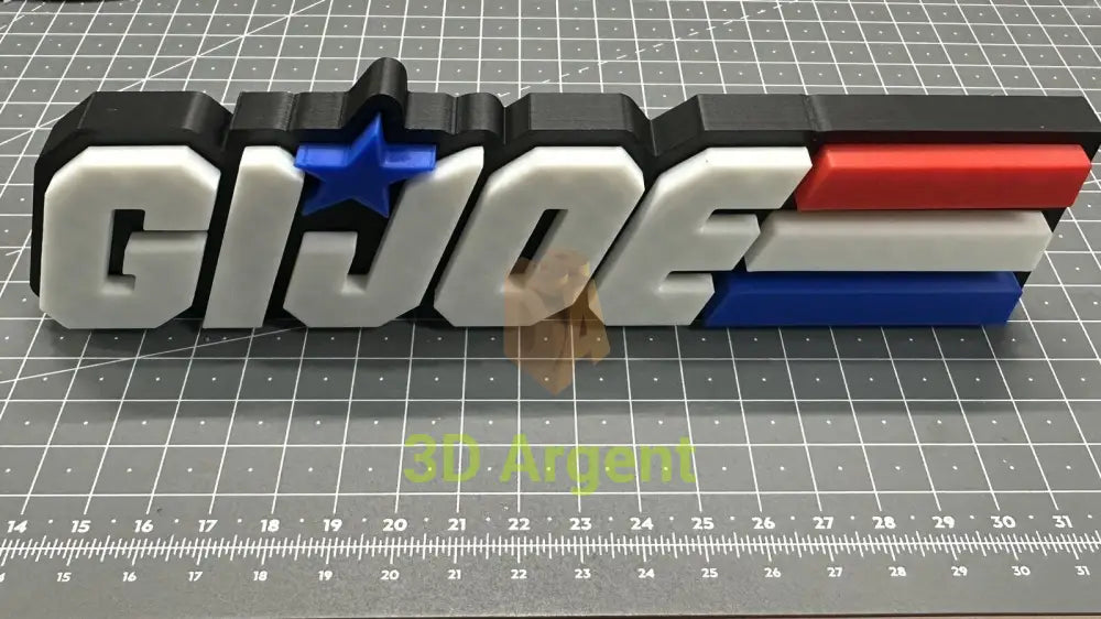 GI JOE - 3D Printed Sign Stand Toys & Games:Action Figures & Accessories:Action Figures Accessories