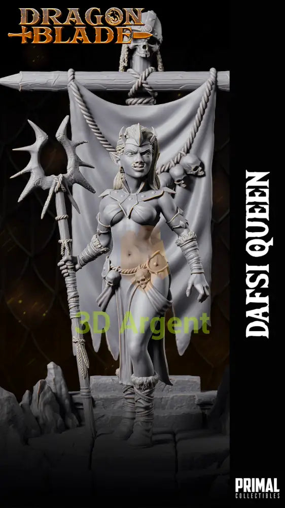 Goblin Queen Dafsi Fantasy compatible D&D DragonLance Miniatures Primal Toys & Games:Wargames &