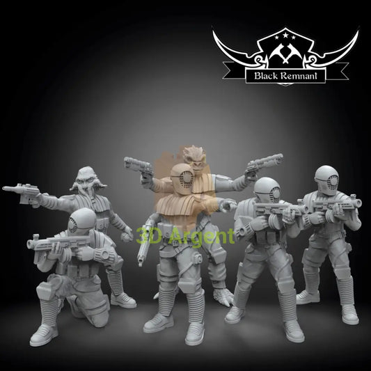 Guavian Death Gang 6x - Star Wars Legion compatible 3D Printed Resin Miniatures Toys & Games:Wargames &