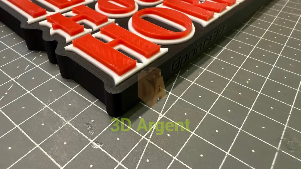 Hammer House of Horror Logo Sign – 3D Printed Multi-Colour Display Stand for Collectors Video Games & Consoles:Video