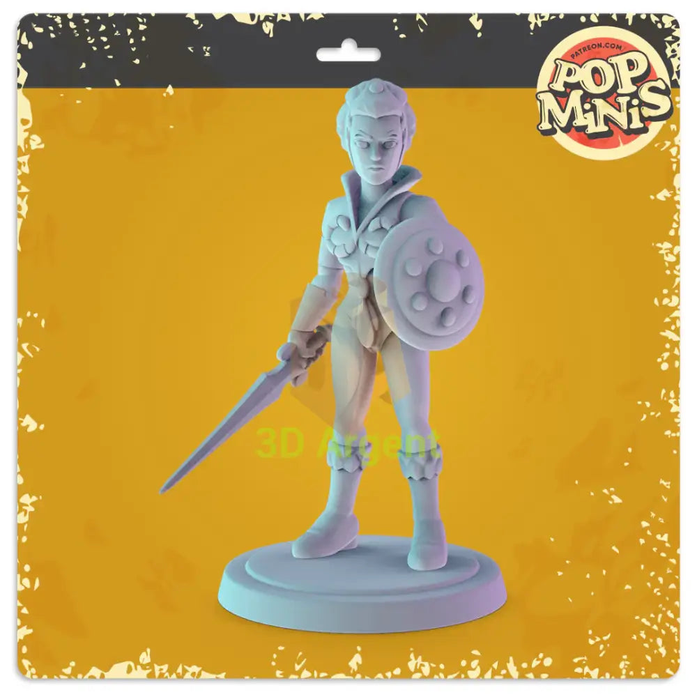 He-Man Heroes Figures compatible D&D DragonLance Miniatures Pop Minis - 6 Teela - Toys & Games:Wargames &