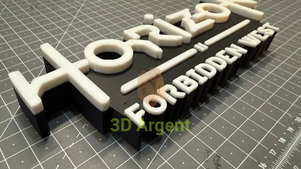 Horizon Zero Dawn Forbidden West Logo - 3D Printed Sign Stand Collectables:Science Fiction Collectables:Other Science