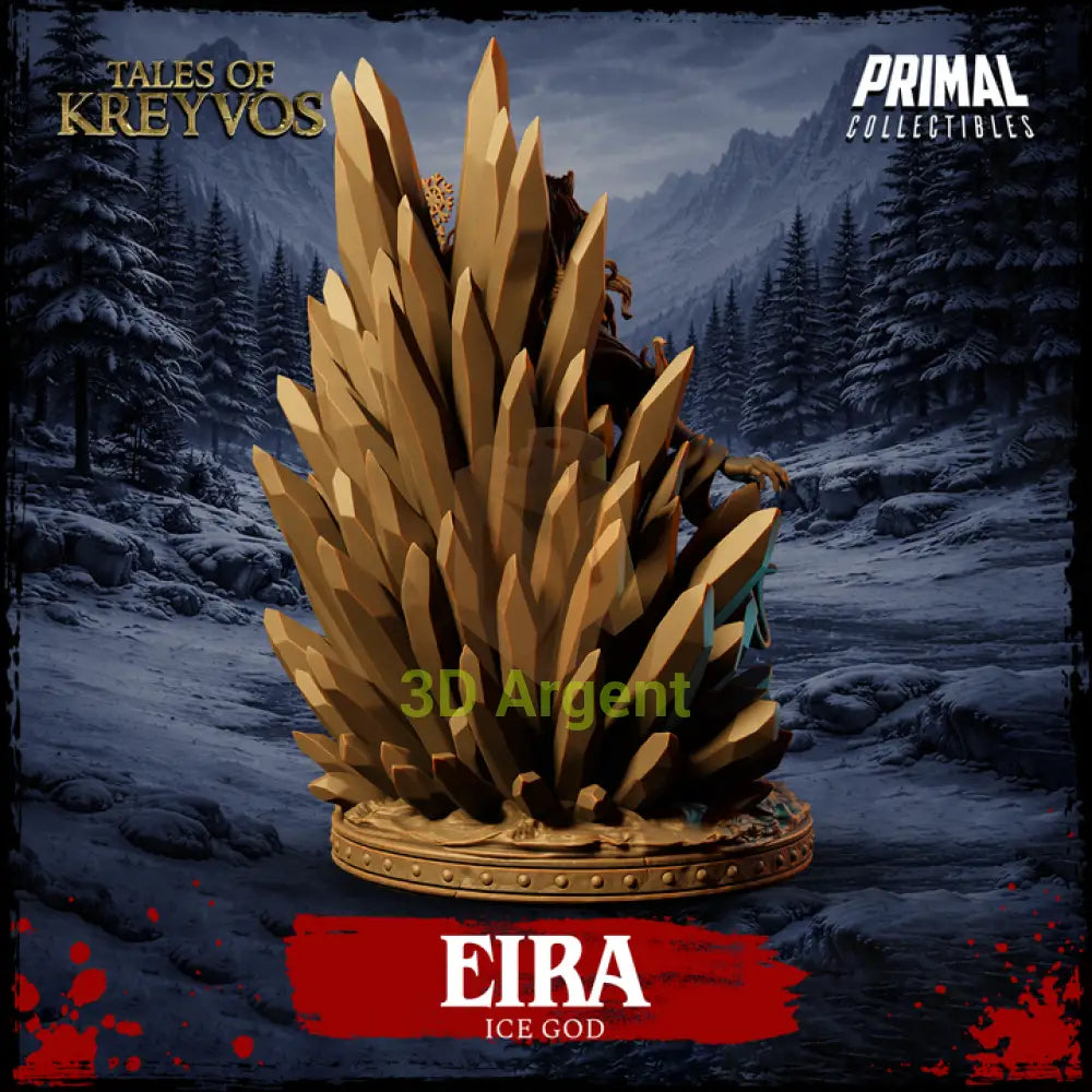 Ice God - Eira - Fantasy compatible D&D DragonLance Miniatures Primal