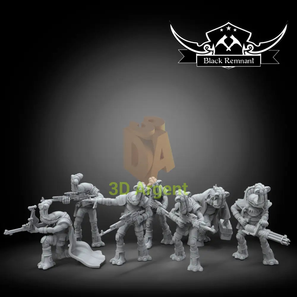 Ithorian Squad 7x - Star Wars Legion compatible 3D Printed Resin Miniatures Toys & Games:Wargames & Role-Playing:Star