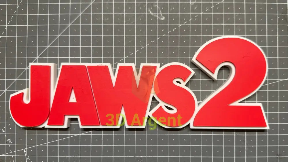Jaws & Jaws 2 - 3D Printed Sign Stand Collectables:Science Fiction Collectables:Other Science Fiction Items