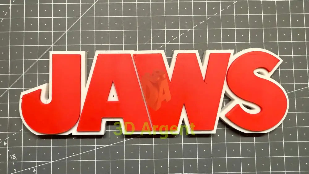 Jaws & Jaws 2 - 3D Printed Sign Stand Collectables:Science Fiction Collectables:Other Science Fiction Items
