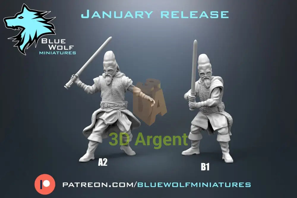 Ki Adi Mundi - Star Wars Legion 3D Printed Resin BlueWolf Miniatures Both versions Toys & Games:Wargames &
