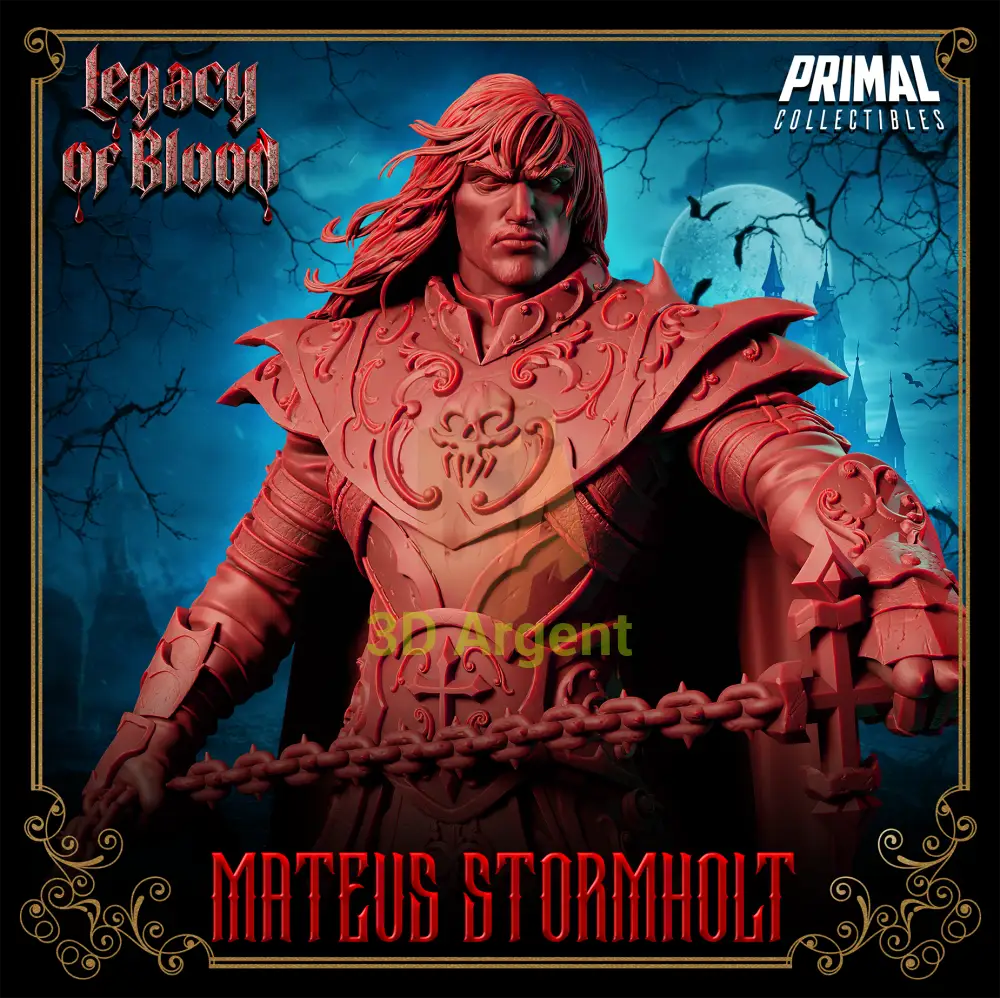 Knight - Mateus Stormholt Fantasy compatible D&D DragonLance Miniatures Primal Toys & Games:Wargames &