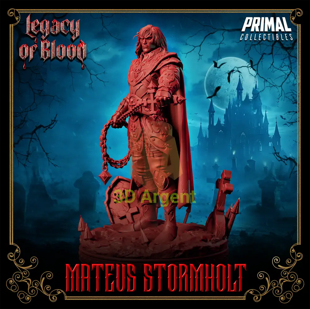 Knight - Mateus Stormholt Fantasy compatible D&D DragonLance Miniatures Primal Toys & Games:Wargames &