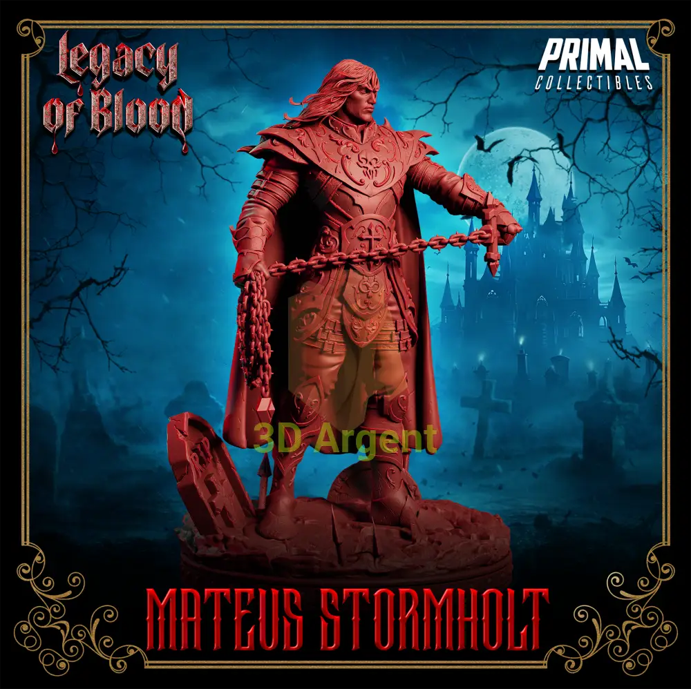 Knight - Mateus Stormholt Fantasy compatible D&D DragonLance Miniatures Primal Toys & Games:Wargames &