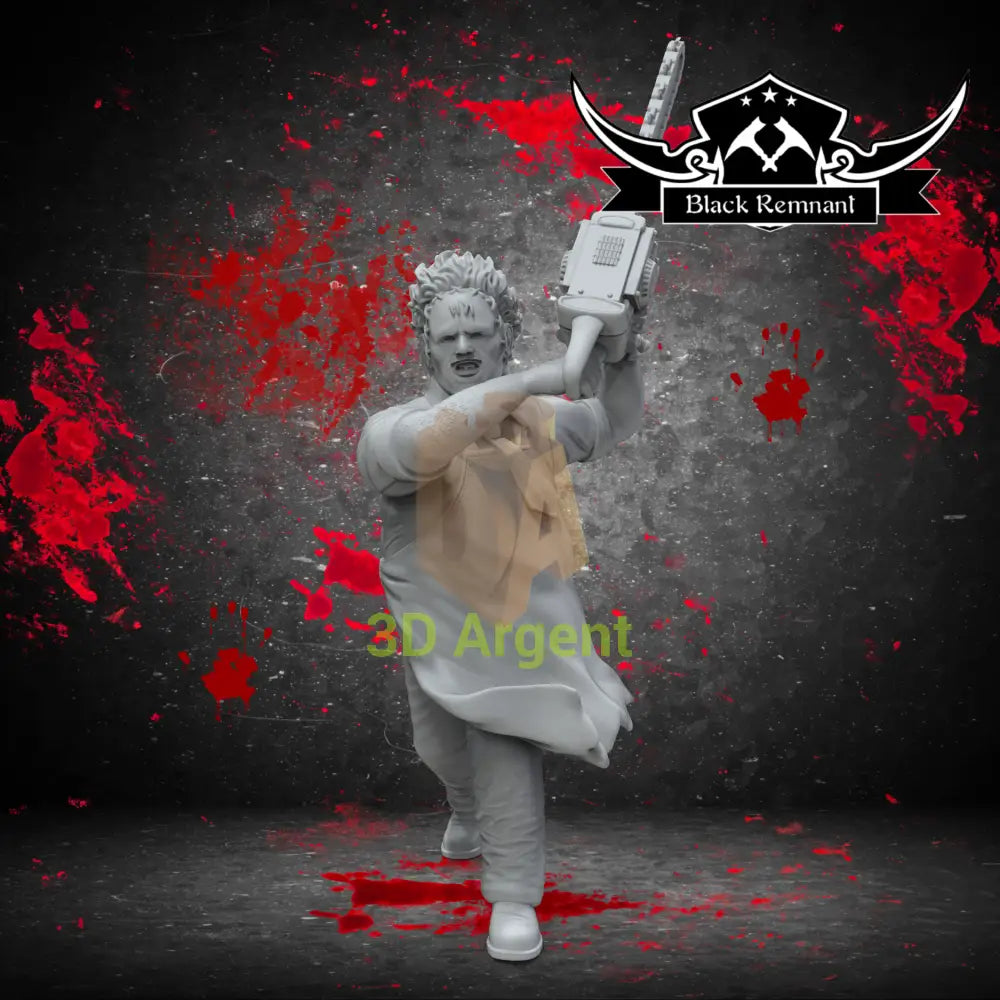 Leatherface – Texas Chainsaw Massacre – Black Remnant 3D Printed Resin Miniature
