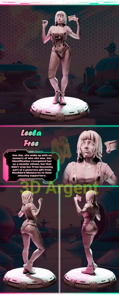 Leela – Ladies of Nuke City – Gilmorestudio 3D Printed Resin Miniature
