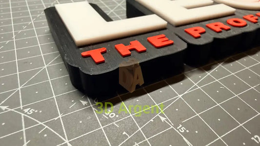 Leon The Professional Logo Sign Stand 3D Printed Multi Colour Movie Display Decor Video Games & Consoles:Video Game