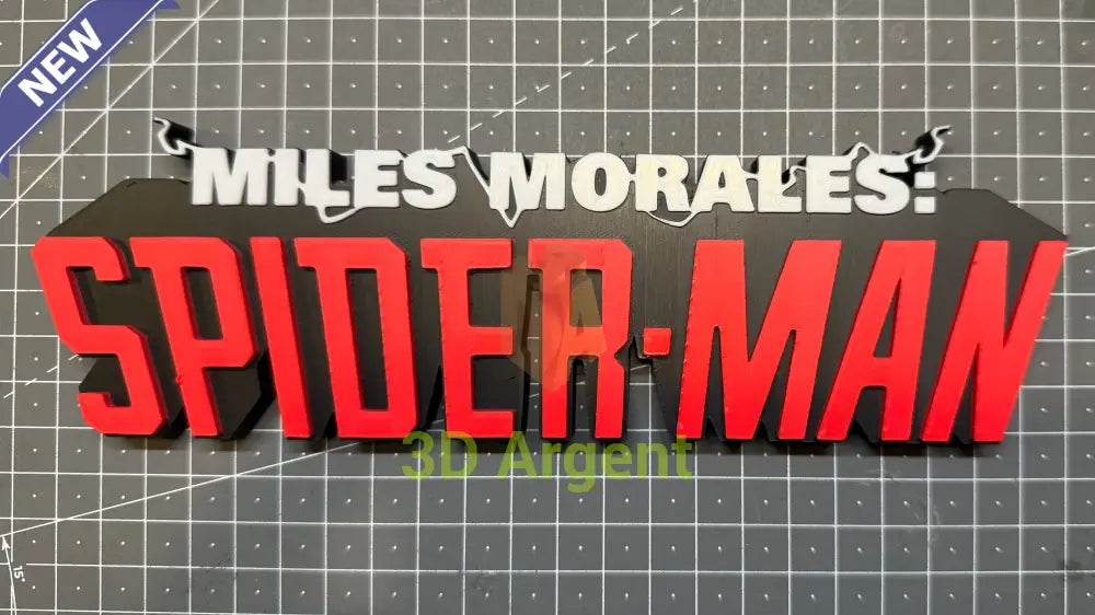 Miles Morales Spider Man Logo Sign | 3D Printed Multi Colour Superhero Display Books Comics & Magazines:Comic Books &