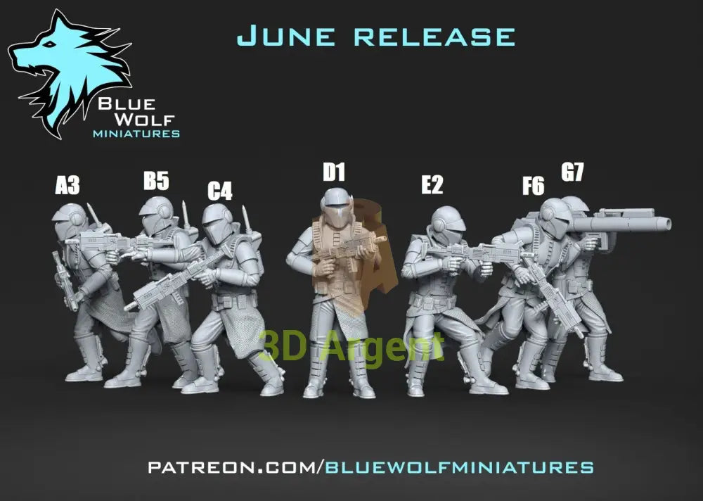 Nimbus Commandos Star Wars Legion 3D Printed Resin BlueWolf Miniatures A3 Toys & Games:Wargames & Role-Playing:Star Wars