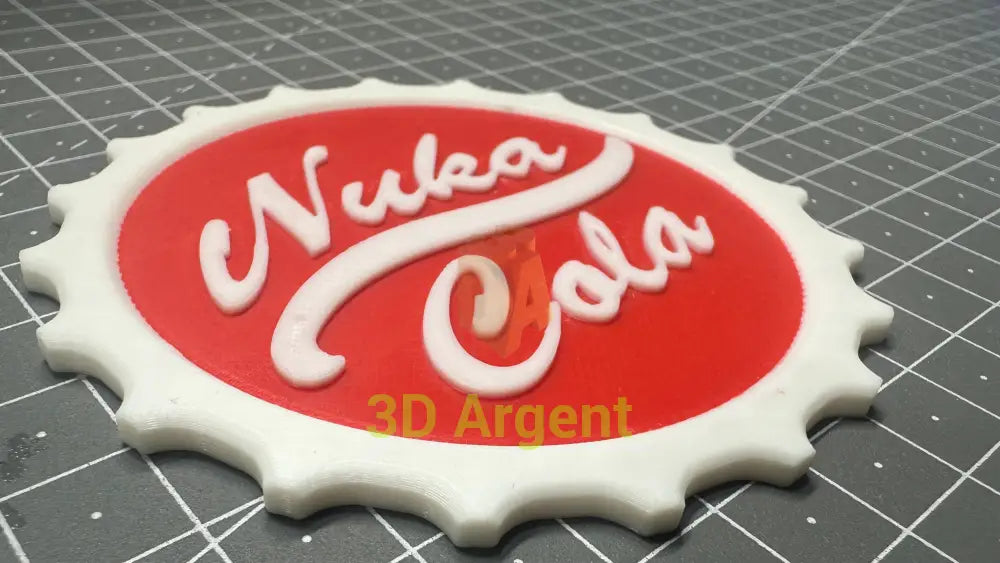 Nuka Cola Logo - 3D Printed Sign Fallout Collectables:Science Fiction Collectables:Other Science Fiction Items