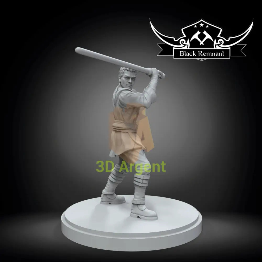 Obi Wan Kenobi Padawan - Star Wars Shatterpoint compatible 3D Resin Miniatures Toys & Games:Wargames &