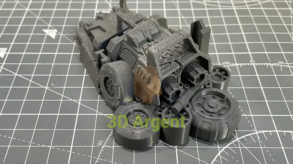 Ork Orruk Barricade Terrain 28mm Miniature Tabletop 3D Printed Toys & Games:Wargames & Role-Playing:Scenery Props &