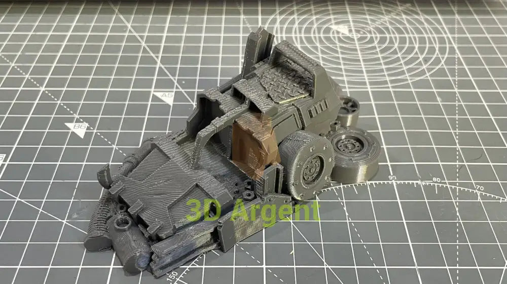 Ork Orruk Barricade Terrain 28mm Miniature Tabletop 3D Printed Toys & Games:Wargames & Role-Playing:Scenery Props &
