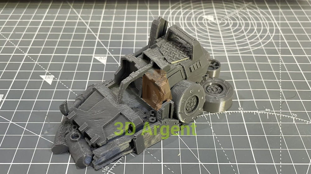 Ork Orruk Barricade Terrain 28mm Miniature Tabletop 3D Printed Toys & Games:Wargames & Role-Playing:Scenery Props &