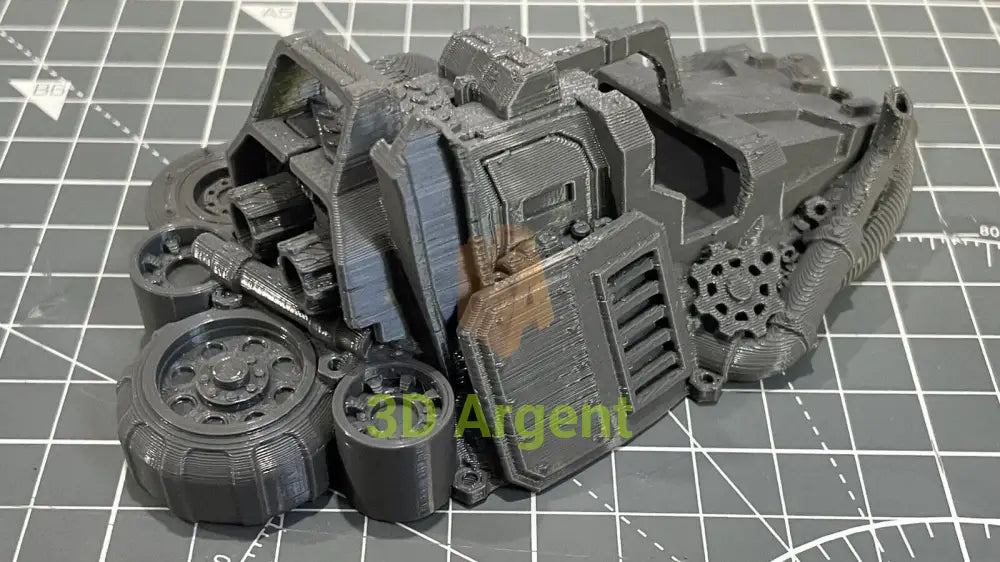 Ork Orruk Barricade Terrain 28mm Miniature Tabletop 3D Printed Toys & Games:Wargames & Role-Playing:Scenery Props &