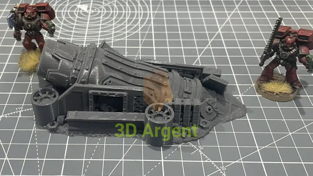 Ork Orruk Barricade Terrain v 28mm Miniature tabletop gaming 3D Printed Toys & Games:Wargames & Role-Playing:Scenery