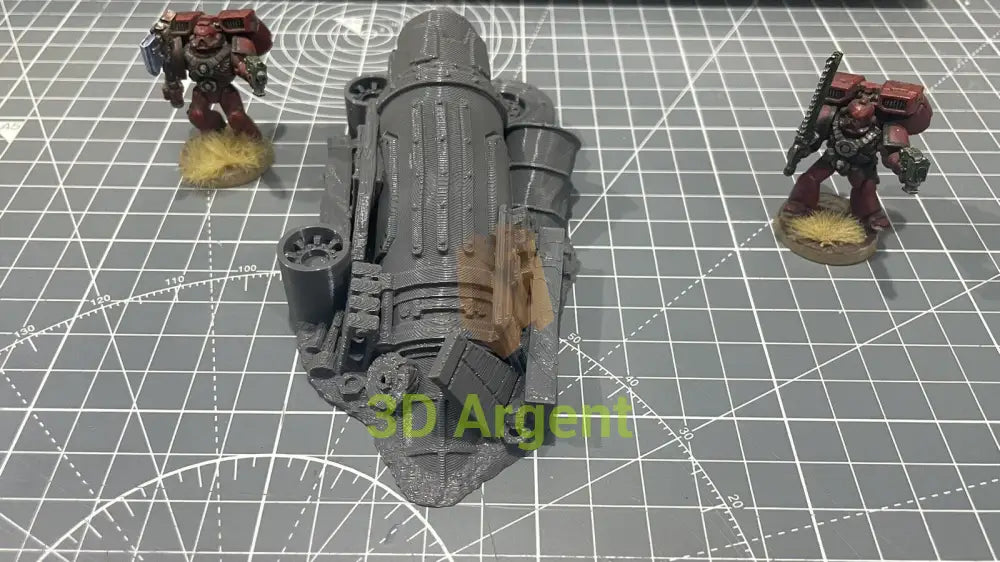 Ork Orruk Barricade Terrain v 28mm Miniature tabletop gaming 3D Printed Toys & Games:Wargames & Role-Playing:Scenery