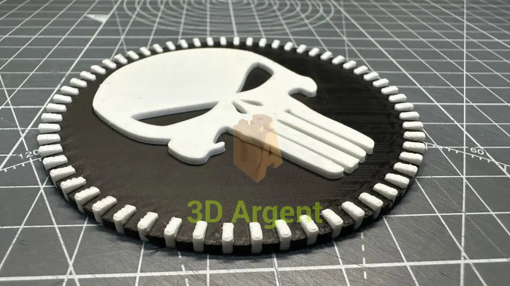Punisher Skull logo Marvel - 3D Printed Sign Stand Collectables:Science Fiction Collectables:Other Science Fiction Items