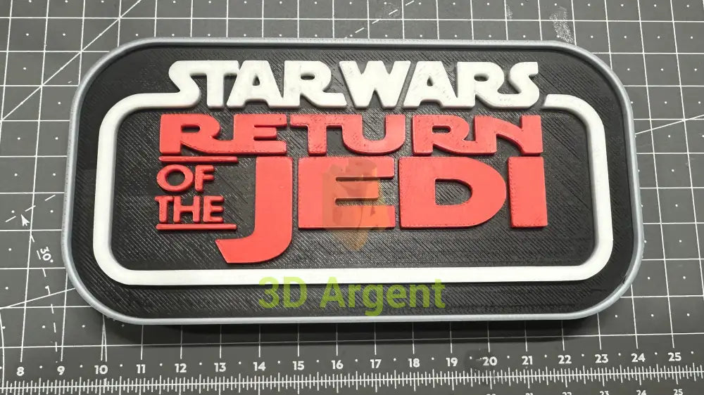 Return of the Jedi Star Wars sign ROTJ - 3D Printed Sign Stand Collectables:Science Fiction Collectables:Other Science