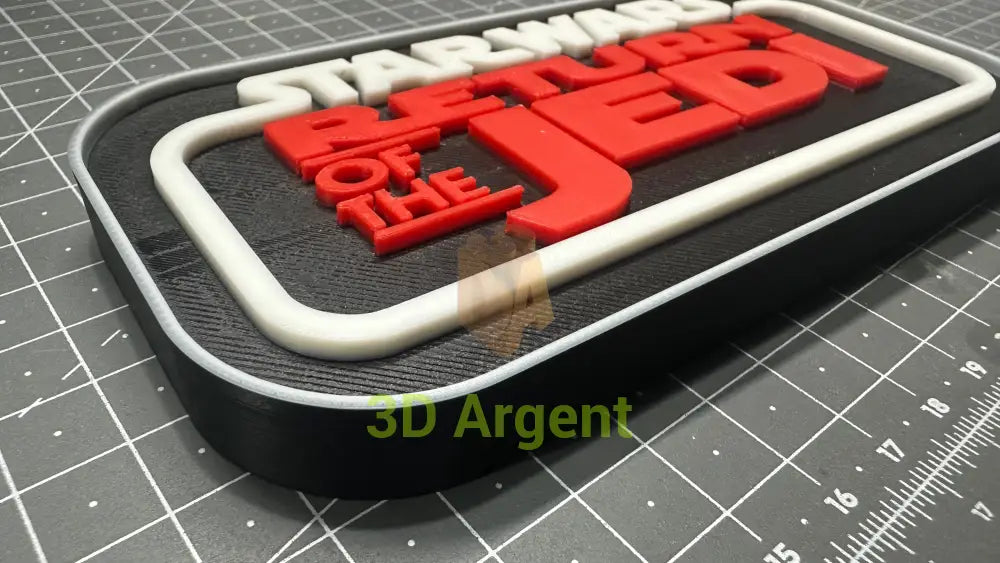 Return of the Jedi Star Wars sign ROTJ - 3D Printed Sign Stand Collectables:Science Fiction Collectables:Other Science