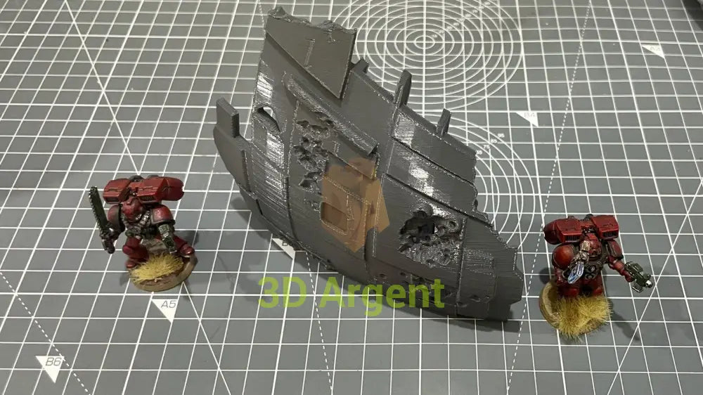 Ship Wreck Terrain 28mm Scenery Tabletop Legion 3D Printed Toys & Games:Wargames & Role-Playing:Scenery Props & Paint