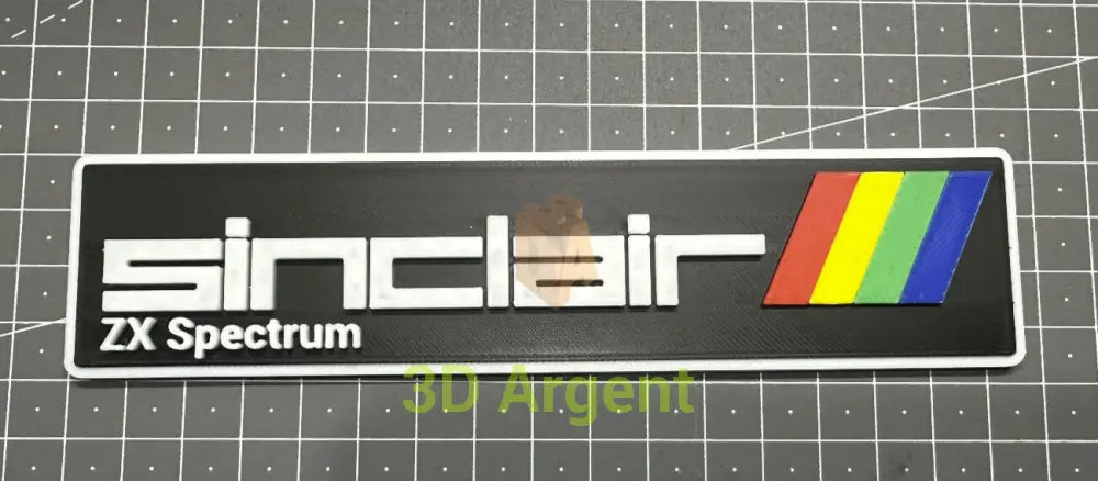 Sinclair ZX Spectrum Logo - 3D Printed Sign Stand Computers/Tablets & Networking:Vintage Computing:Vintage Parts &