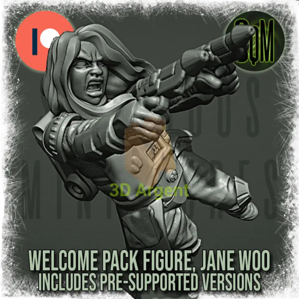 Snow Trooper Jane Woo Star Wars Legion compatible 3D Resin Miniatures Squamous Toys & Games:Wargames &