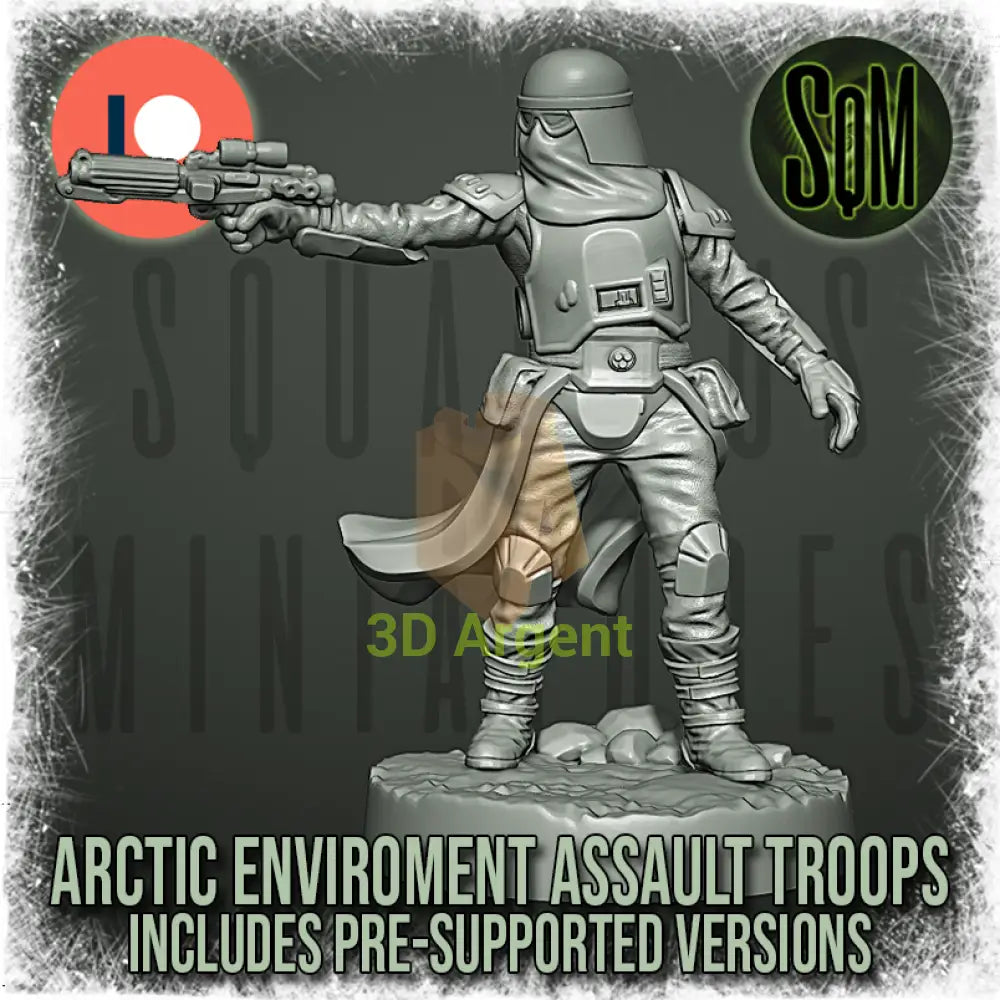 Snow Trooper Squad 12x Star Wars Legion compatible 3D Resin Miniatures Squamous Toys & Games:Wargames &