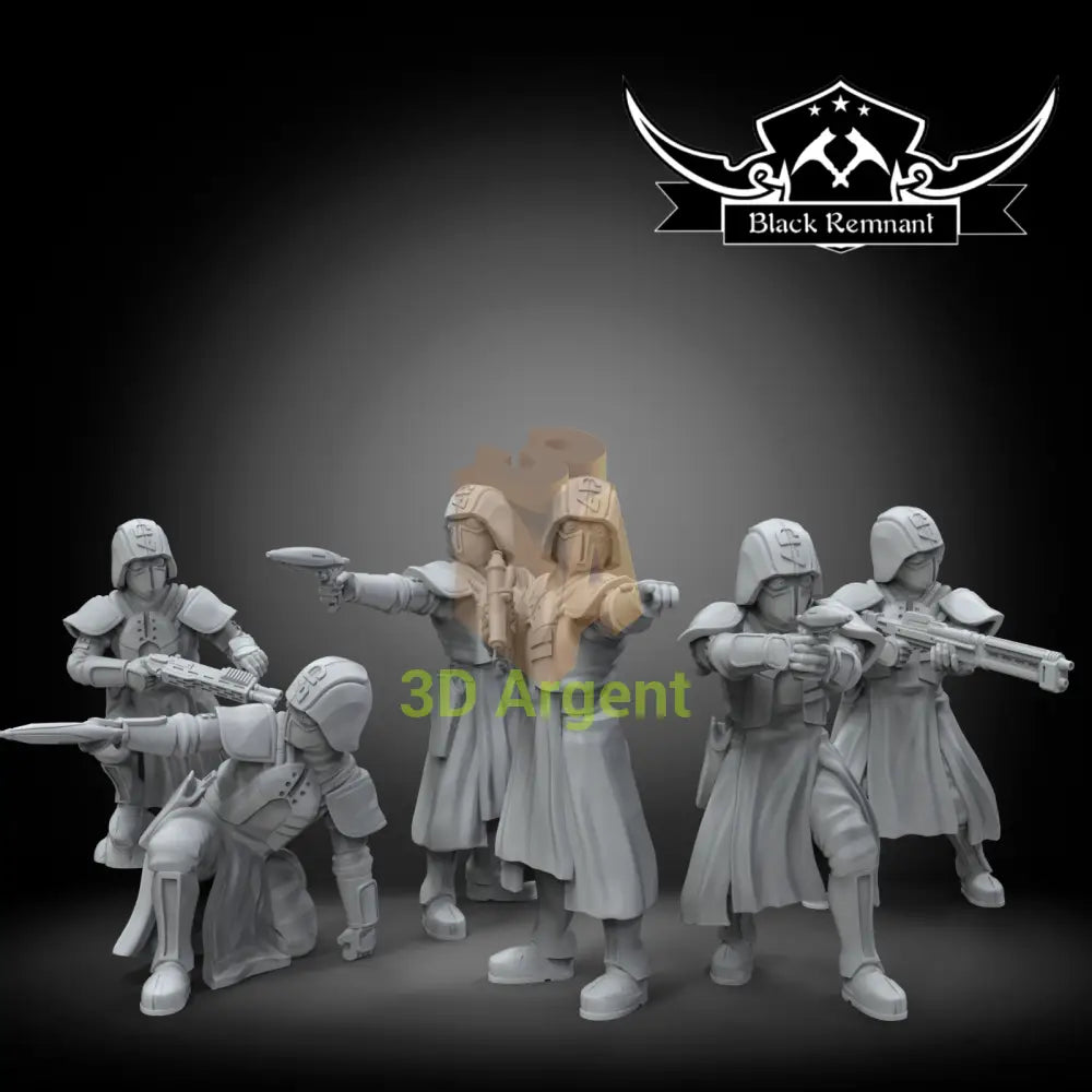 Squad Coruscant Police 6x Star Wars Legion compatible 3D Resin Miniatures Toys & Games:Wargames & Role-Playing:Star Wars