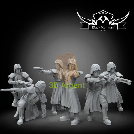 Squad Coruscant Police 6x Star Wars Legion compatible 3D Resin Miniatures Toys & Games:Wargames & Role-Playing:Star Wars