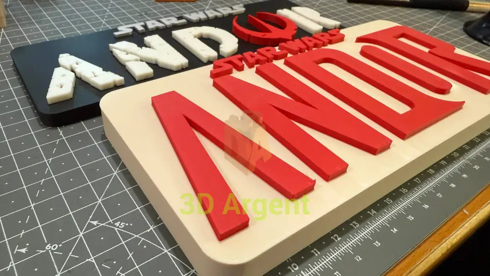 Star Wars Andor - 3D Printed Sign Stand Collectables:Science Fiction Collectables:Other Science Fiction Items