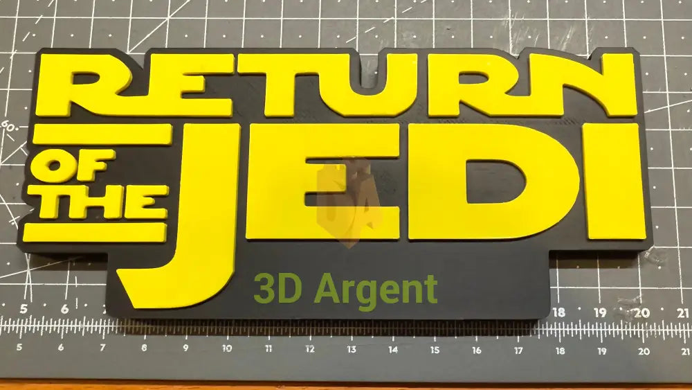 Star Wars Empire Return of the Jedi Movie Logo 3 Designs - 3D Printed Sign Stand Return of the Jedi
