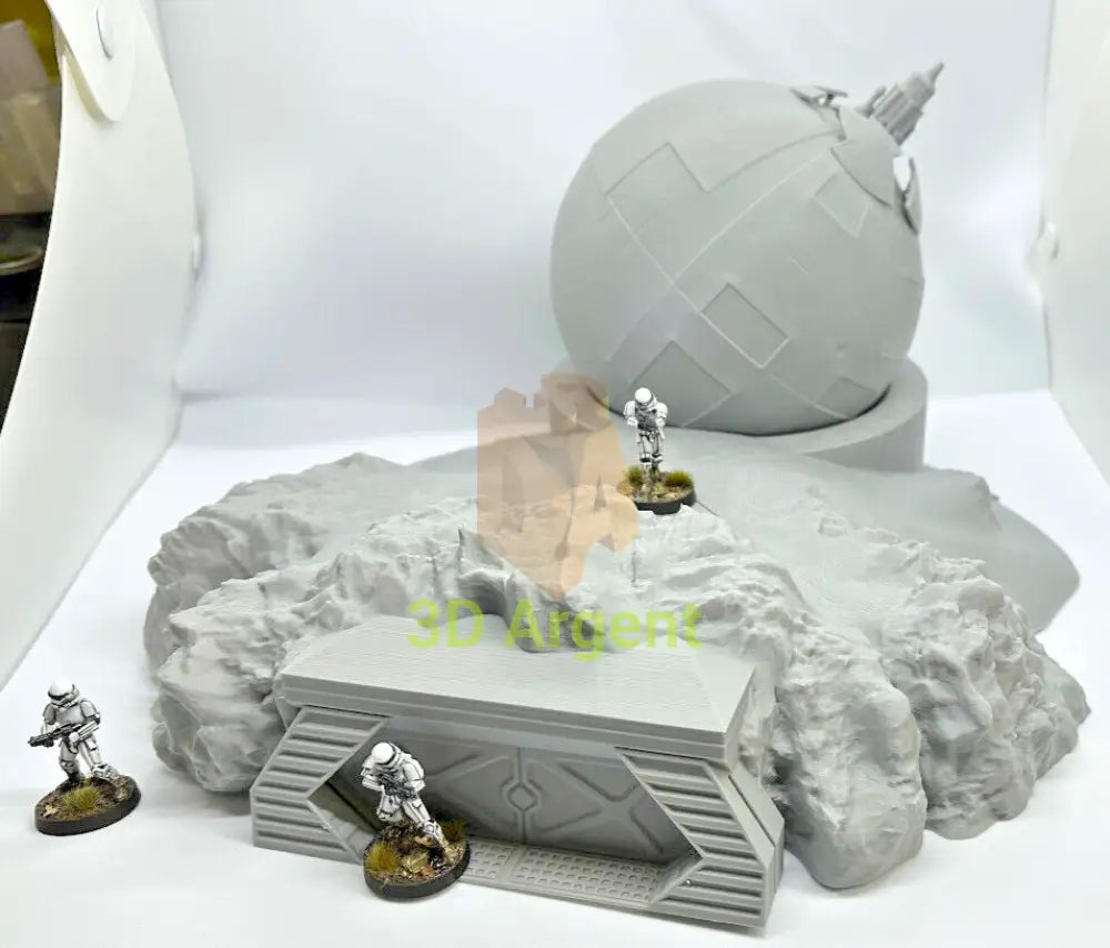 Star Wars Ion Cannon installation Terrain compatible Star Wars Legion 3D Printed Toys & Games:Wargames &